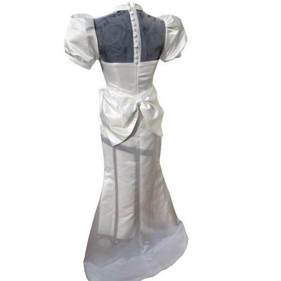 Grace Kelly Style Elegant Classy Wedding Evening Cocktail Couture Runway Dress - Picture 15 of 16